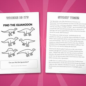 Iguanodon Dinosaur Activity Bundle | Printable Coloring Pages, Worksheets & Facts for Kids | Preschool Homeschool | Instant PDF image 6