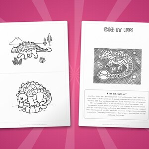 Zuul Dinosaur Activity Bundle | Printable Coloring Pages, Worksheets (PDF Download) image 7