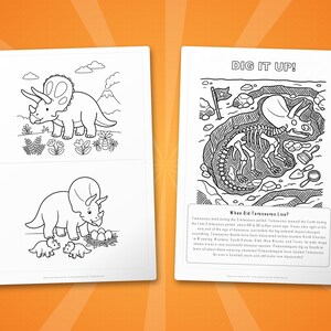 Torosaurus Dinosaur Activity Bundle | Coloring Pages, Worksheets, Facts (PDF Download) image 7