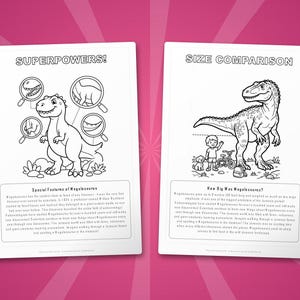 Megalosaurus Dinosaur Activity Bundle | Printable Coloring Pages, Worksheets & Facts for Kids | Preschool Homeschool | Instant PDF image 8