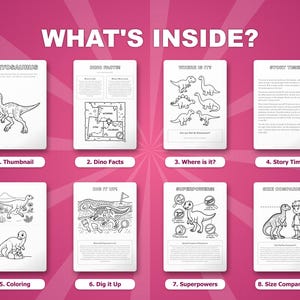 Dryosaurus Dinosaurier Aktivität Bündel | Vorschule Homeschool Lernen (PDF Download) Bild 2