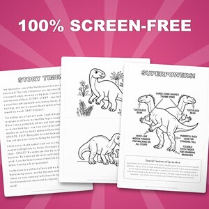 Iguanodon Dinosaur Activity Bundle | Printable Coloring Pages, Worksheets & Facts for Kids | Preschool Homeschool | Instant PDF image 3