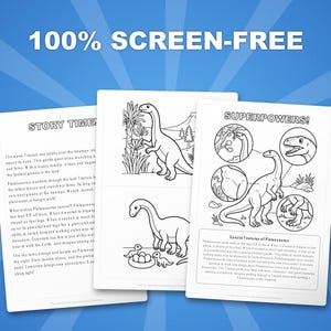 Plateosaurus Dinosaur Activity Bundle | Printable Coloring Pages, Worksheets & Facts for Kids | Preschool Homeschool | Instant PDF image 3