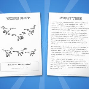 Deinonychus Dinosaur Activity Bundle | Coloring Pages, Worksheets, Facts (PDF Download) image 6