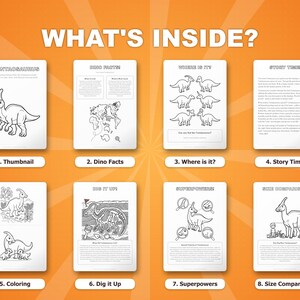 Tsintaosaurus Dinosaur Activity Bundle | Coloring Pages, Worksheets, Facts (PDF) image 2