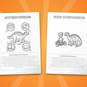 Scelidosaurus Dinosaur Activity Bundle | Coloring Pages, Worksheets, Facts (PDF Download) image 8