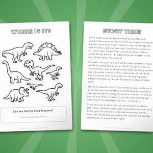 Dilophosaurus Dinosaur Activity Bundle | Coloring Pages, Worksheets, Facts (PDF) image 6