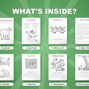 Edmontosaurus Dinosaur Activity Bundle | Coloring Pages, Worksheets, Facts (PDF Download) image 2