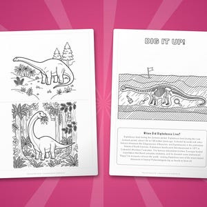 Diplodocus Dinosaur Activity Bundle | Coloring Pages, Worksheets, Facts (PDF Download) image 7