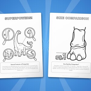 Patagotitan Dinosaur Activity Bundle | Printable Coloring Pages, Worksheets (PDF Download) image 8