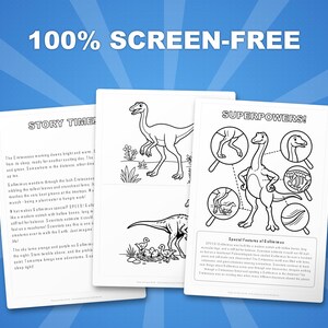 Gallimimus Dinosaur Activity Bundle | Coloring Pages, Worksheets, Facts (PDF Download) image 3