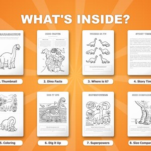 Camarasaurus Dinosaur Activity Bundle | Coloring Pages, Worksheets, Facts (PDF Download) image 2