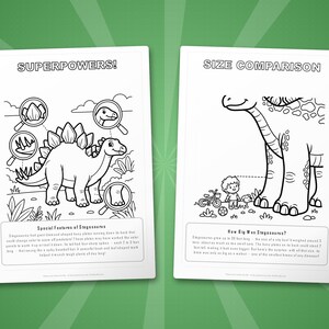 Stegosaurus Dinosaur Activity Bundle | Coloring Pages, Worksheets, Facts (PDF) image 8