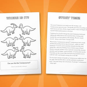Tsintaosaurus Dinosaur Activity Bundle | Coloring Pages, Worksheets, Facts (PDF) image 6