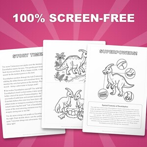 Saurolophus Dinosaur Activity Pack | Coloring Pages, Worksheets, Facts (Instant PDF) image 3
