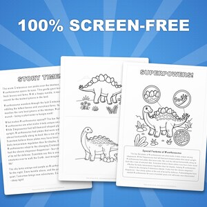 Wuerhosaurus Dinosaur Activity Bundle | Printable Coloring Pages, Worksheets & Facts for Kids | Preschool Homeschool | Instant PDF image 3