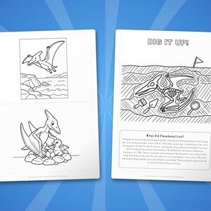 Pterodactyl Activity Bundle | Dinosaur Coloring Pages, Worksheets, Facts (PDF Download) image 7