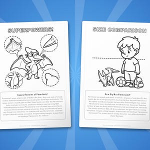 Pterodactyl Activity Bundle | Dinosaur Coloring Pages, Worksheets, Facts (PDF Download) image 8