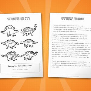 Scelidosaurus Dinosaur Activity Bundle | Coloring Pages, Worksheets, Facts (PDF Download) image 6