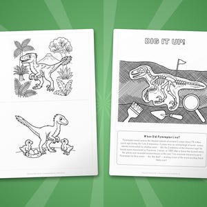 Pyroraptor Dinosaur Activity Bundle | Coloring Pages, Worksheets, Facts (PDF Download) image 7