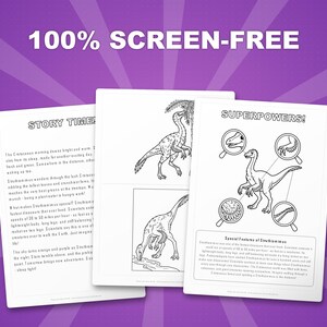 Struthiomimus Dinosaur Activity Bundle | Coloring Pages, Worksheets, Facts (PDF) image 3