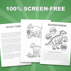Edmontosaurus Dinosaur Activity Bundle | Coloring Pages, Worksheets, Facts (PDF Download) image 3