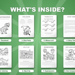 Ceratosaurus-dinosaurus activiteitenbundel | Kleurplaten, werkbladen, feiten (pdf-download) afbeelding 2