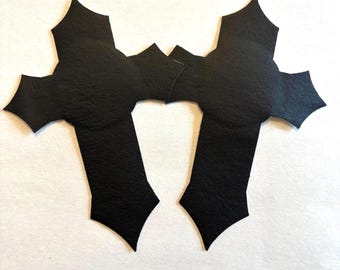 Black Leather Gothic Crosses