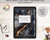 Black Marble Digital Planner iPad: 2025 Undated | Hyperlinked PDF for Goodnotes, Notability, Xodo