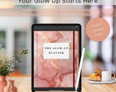 Pink Marble Digital Planner: 2025 Undated | Hyperlinked PDF for Goodnotes, Notability, Xodo