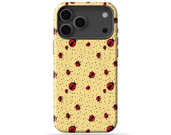 TERRI キラキラ光るてんとう虫柄保護スマホケース - キラキラ光る