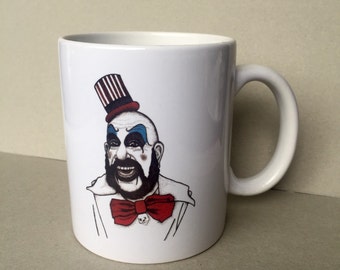 Captain Spaulding Mug inspired Original Hand Drawn Fan Art