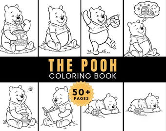 Winnie The Pooh Coloring Book|50+ pages| Instant Download