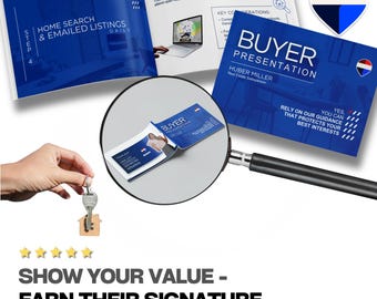 Mall för köparpresentation för mäklare | Re/max Canva fastighetspresentation