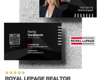 Visitkort för Royal LePage-mäklare | Canva-mall för fastighetsmäklare
