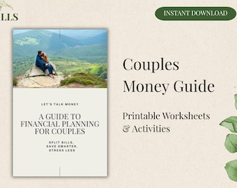 Couples Money Guide | Printable Financial Planning Workbook | Budget, Goals & Worksheets to Stop Money Arguments