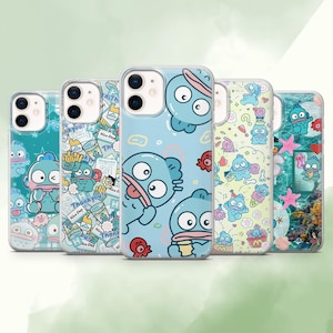 Hangyodon Phone Case Sanrio Fish Anime Cover for iPhone 17 Air, 17, 16, 15, 14, 13, 12, Samsung S25, S24, S23, A16, A56, Pixel 10Pro, 9A