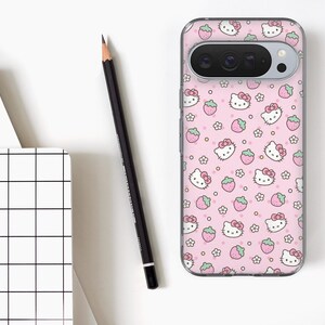 Hello Kitty Phone Case Pink Sanrio Cover for Google Pixel 10Pro XL, 10Pro, 10, 9Pro, 9A, 9, 8, 7A, 7, 6A, iPhone 17, 17Pro, Samsung S26, A16 image 8