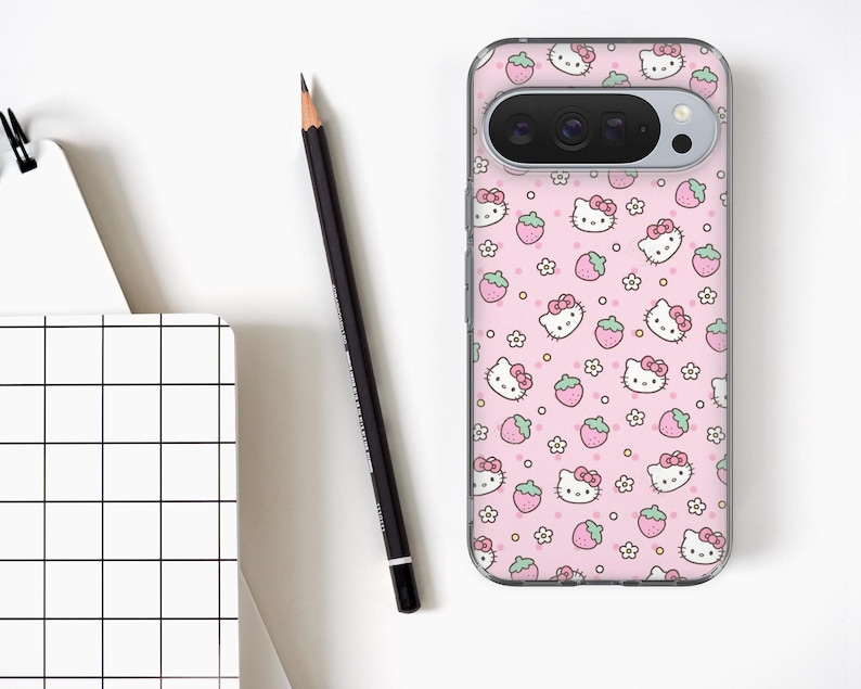Hello Kitty Phone Case Pink Sanrio Cover for Google Pixel 10Pro XL, 10Pro, 10, 9Pro, 9A, 9, 8, 7A, 7, 6A, iPhone 17, 17Pro, Samsung S26, A16 image 8