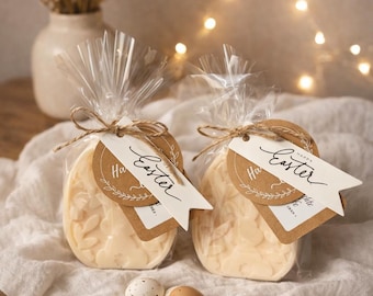 Handgemachte Osterseife aus Bio Shea Butter Seife | vegan | Ostergeschenk | Gastgeschenk Ostern | Giftidea | Happy Easter | handgemacht