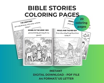 Bible Coloring Pages - Christian Creation Coloring Pages, Sunday School Kids Bible Coloring