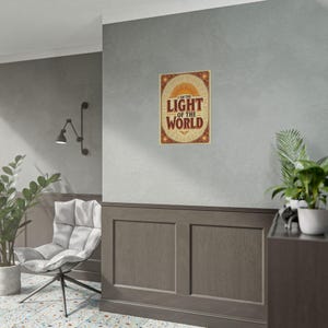 I Am the Light of the World-poster – Christelijke muurkunst - inspirerend christelijk kunstwerk image 7