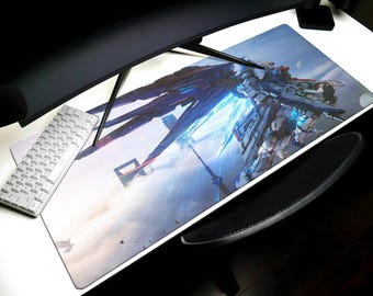 Exia Gundam Schreibtischunterlage GN-001, Mobile Suit Mauspad, Tcg Kartenspiel Gcg Playmat Gaming Matte Geschenk Tastatur Matte