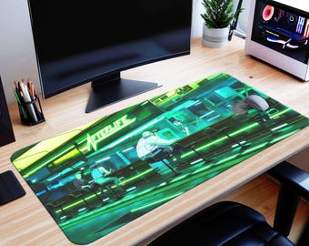 Cyberpunk Edgerunners Desk Mat Anime Mouse Pad, Edgerunners Mouse Pad PC Gaming Desk Pad, Lucyna Keyboard Mat , Cyberpunk Playmat  Mousepad