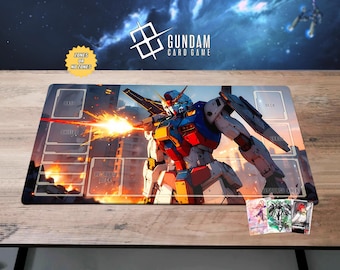 ガンダムゼータプレイマット - ガンダムカードゲーム - 24インチ x 14
