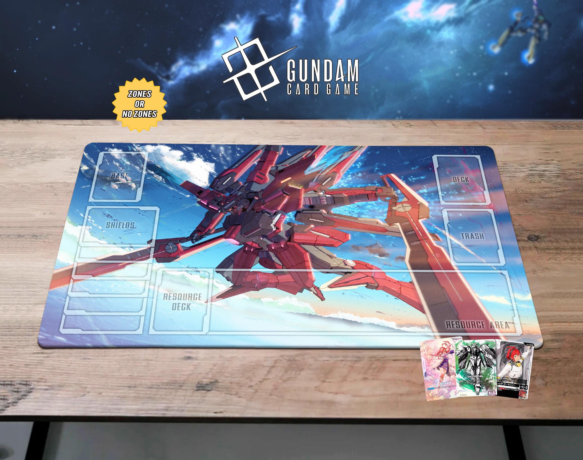 ガンダム プレイマット TCG カードゲーム ガンダム レッド メカ