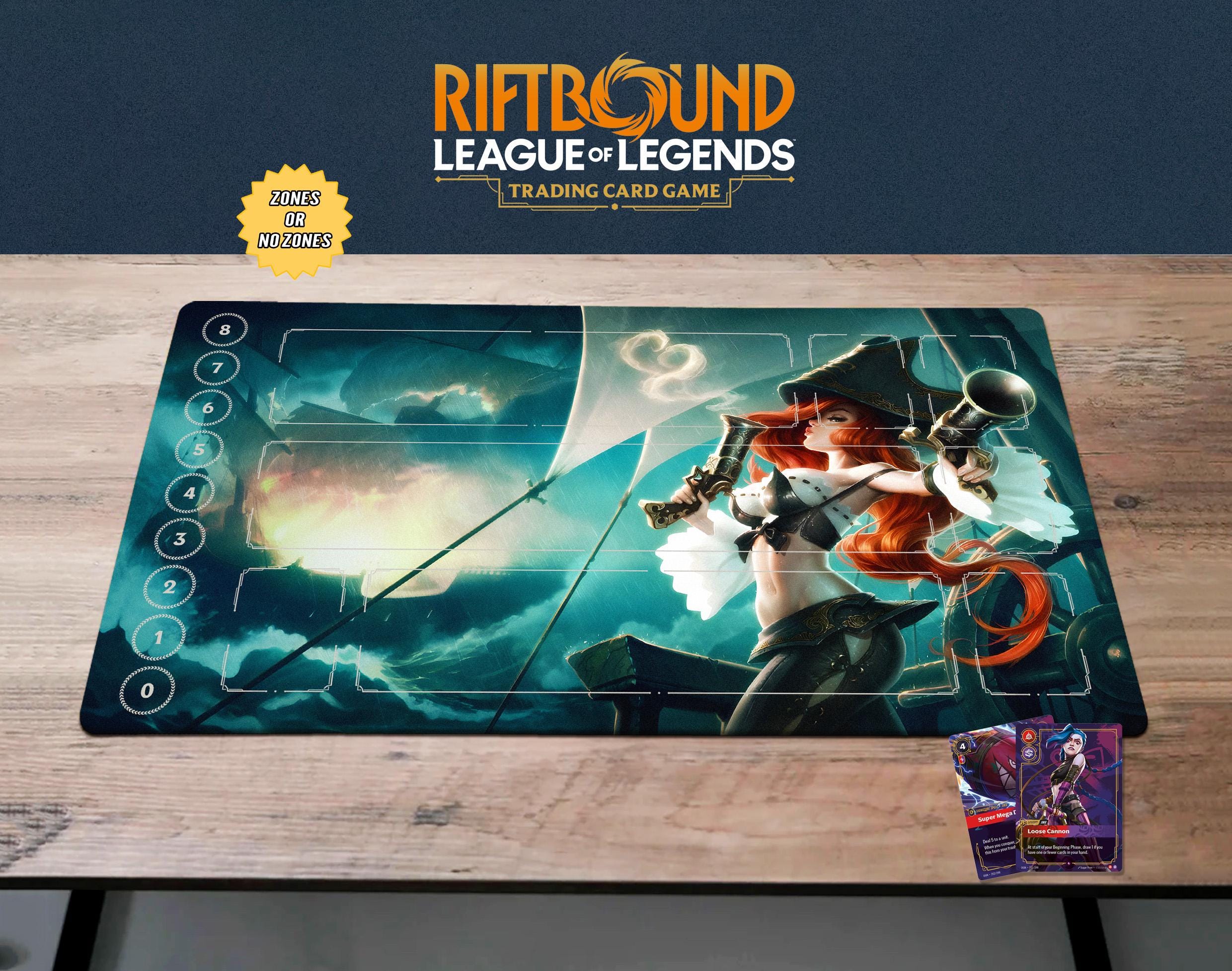 Miss Fortune Playmat Riftbound Card Mat, Rift Bound Gamemat Gift, 24x14 ...