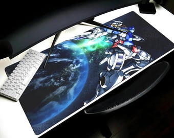 Exia Gundam Schreibtischunterlage GN-001, Mobile Suit Mauspad, Tcg Kartenspiel Gcg Playmat Gaming Matte Geschenk Tastatur Matte