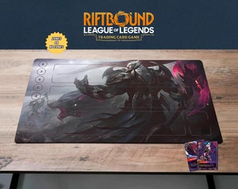 Darius Riftbound Playmat TCG Card Mat, Rift Bound Gamemat, Riftbound Gift Mouse Pad, 24x14 Game Mat Premium League of Legends Mat