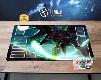 24x14 Gundam Playmat Tcg Spielmatte Deathscythe Schreibtischmatte Freiheit Space Age Spielmatte Gundam Mobile Suit